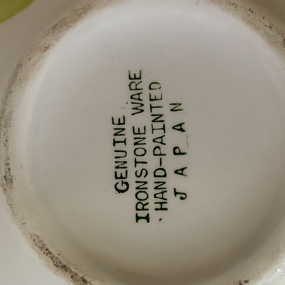 Genuine Ironstone Ware Hand Painted Blue Flowers Coffee Cup Soup Mug Japan - Picture 6 of 12